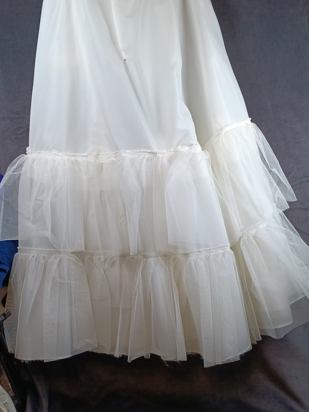 Crinoline Adjustable Size Classic White Tiered Petticoat Tulle Slip
